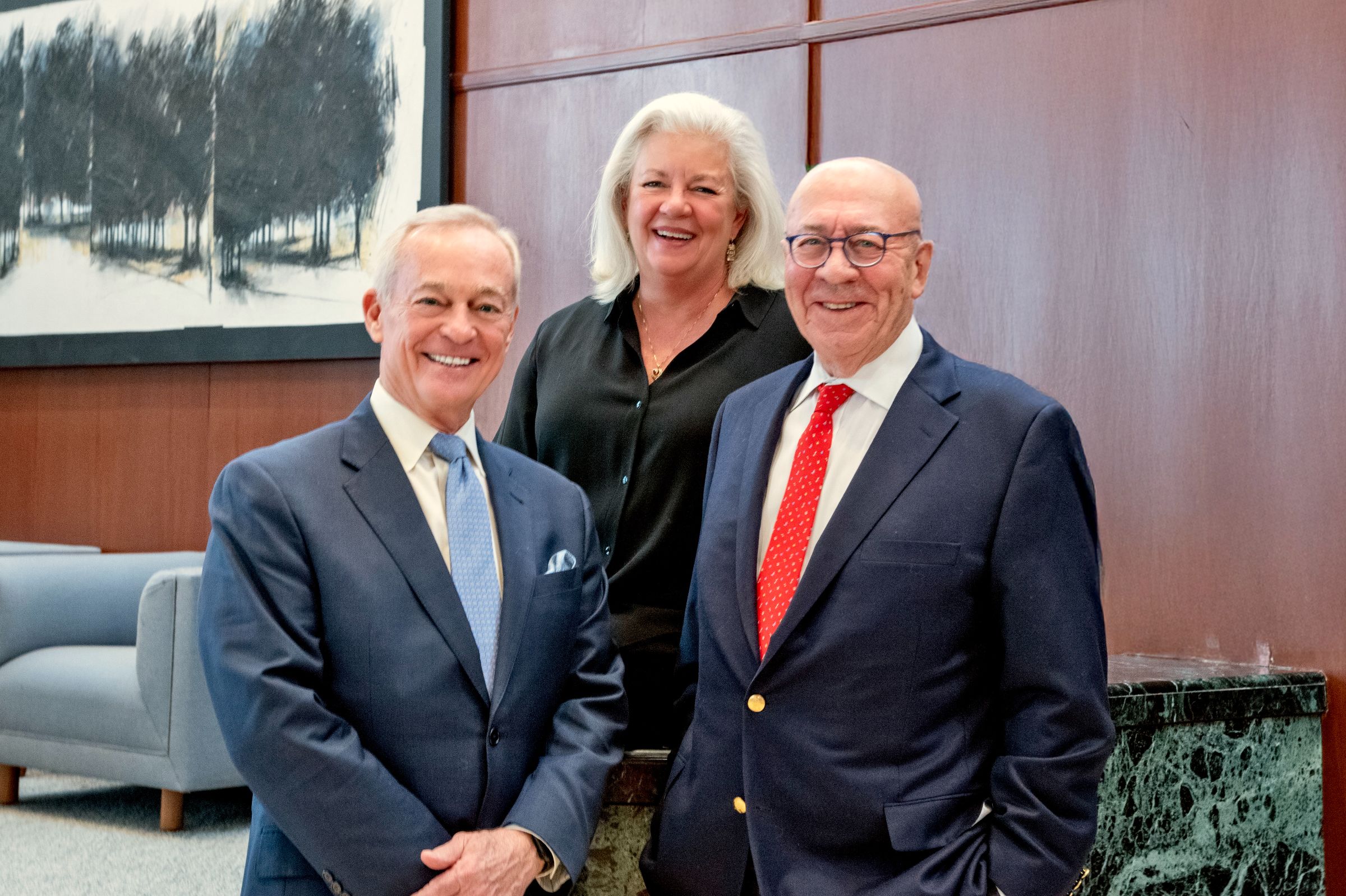 (left to right) The Saigh Foundation Co-Trustees: Mike Hejna, Heidi Veron, and Franklin F. Wallis, Esq (left to right) The Saigh Foundation Co-Trustees: Mike Hejna, Heidi Veron, and Franklin F. Wallis, Esq